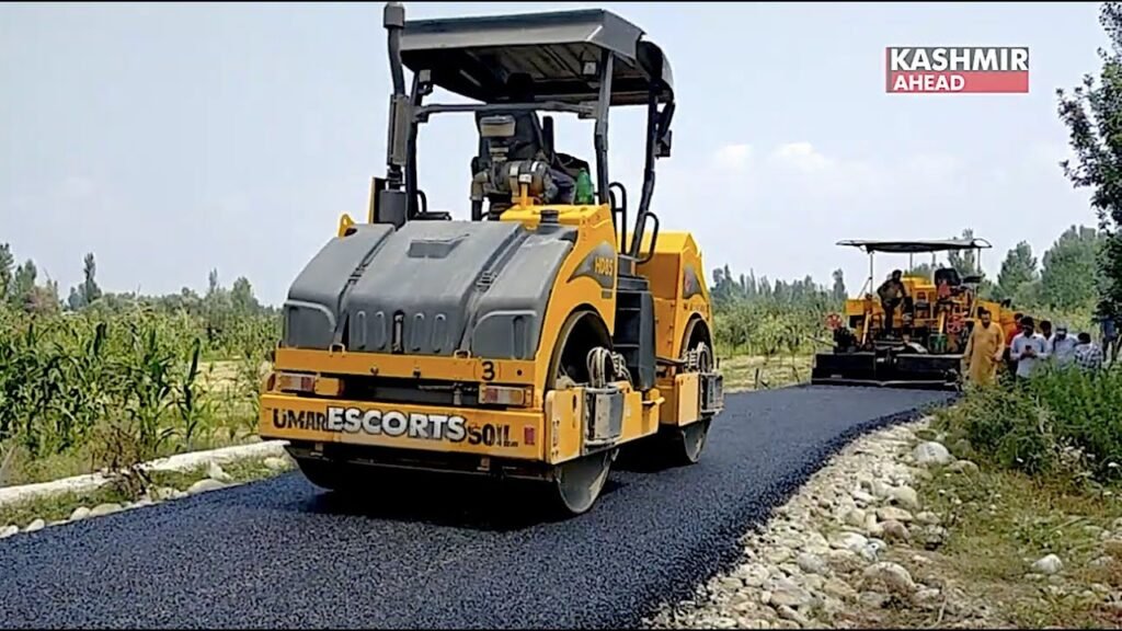 Road connecting Budgam villages helps farmers to carry their produce on vehicles
