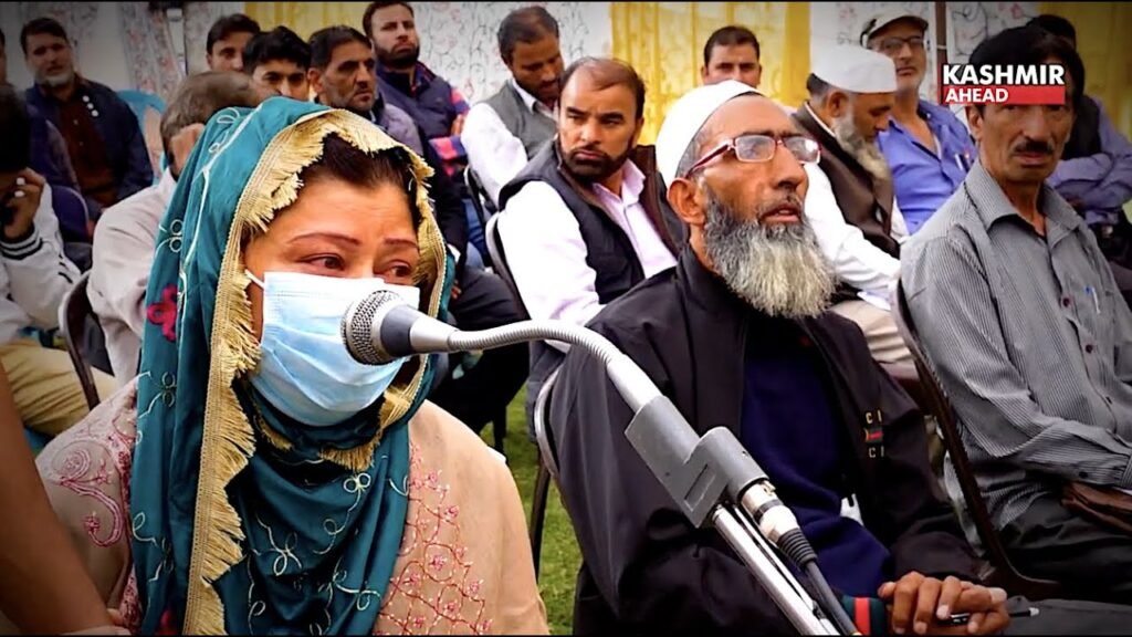 Villagers attending Block Diwas in Kulgam to redress their complaints