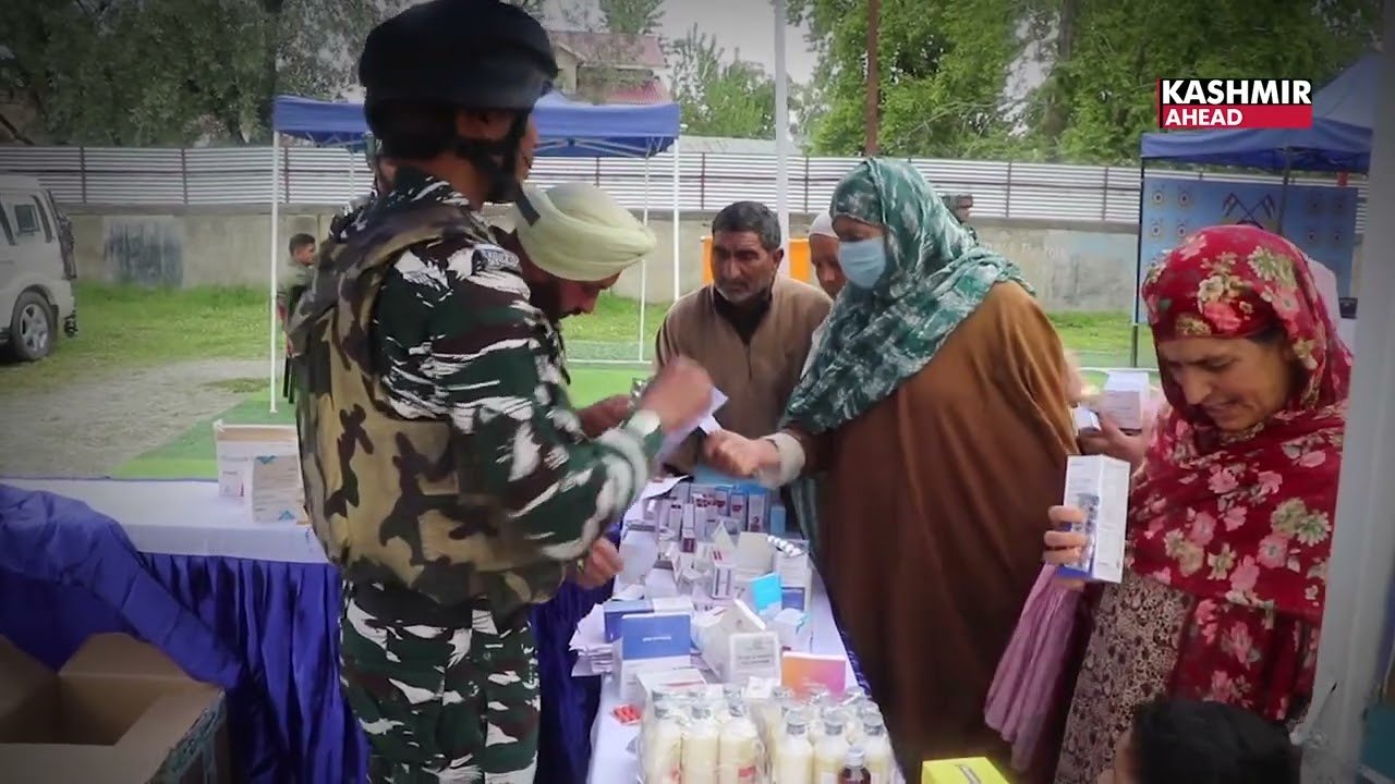 Medical camp organised for the villagers in Tahab, Pulwama by the CRPF