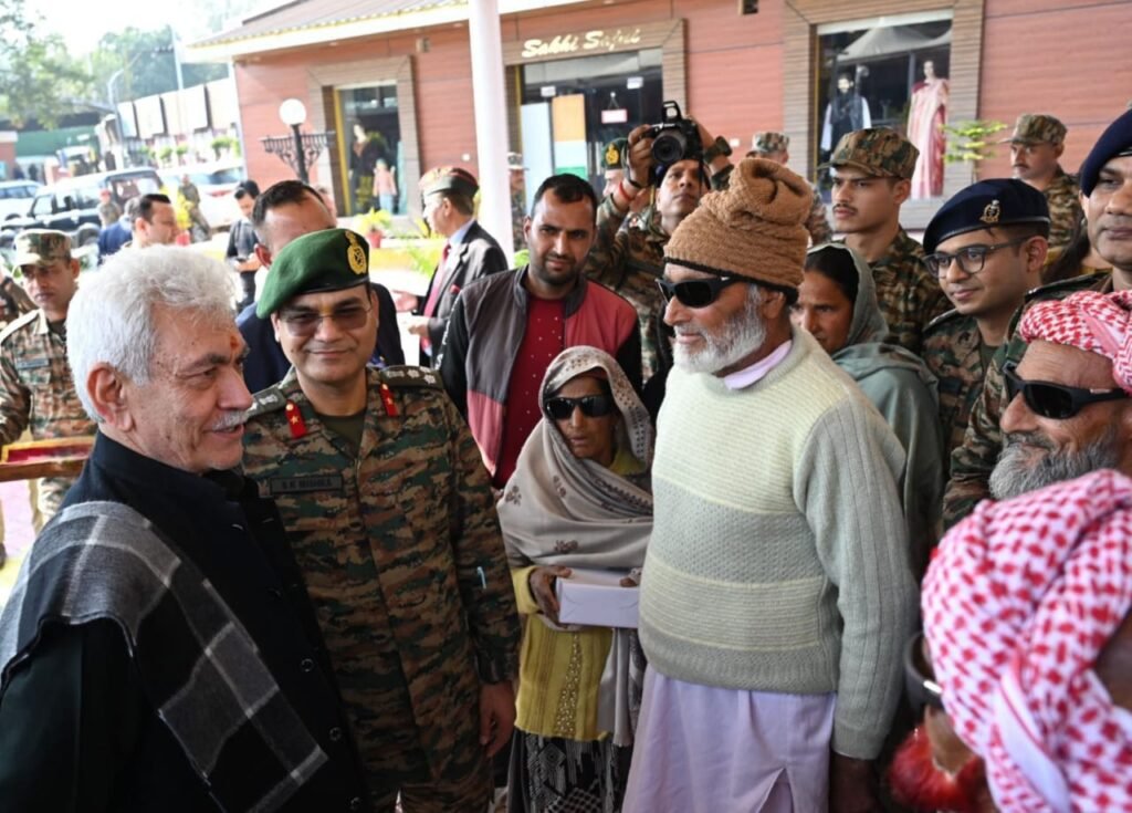 J&K LG Manoj Sinha appreciates Army’s contribution in J&K eye camp