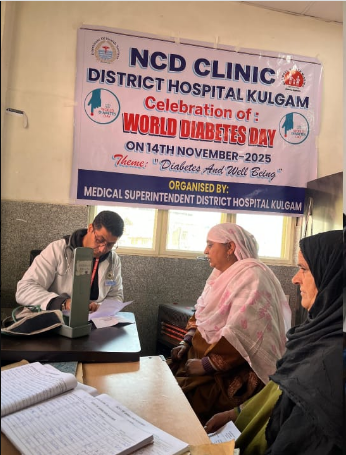 Kulgam hospital highlights wellness on World Diabetes Day 2025