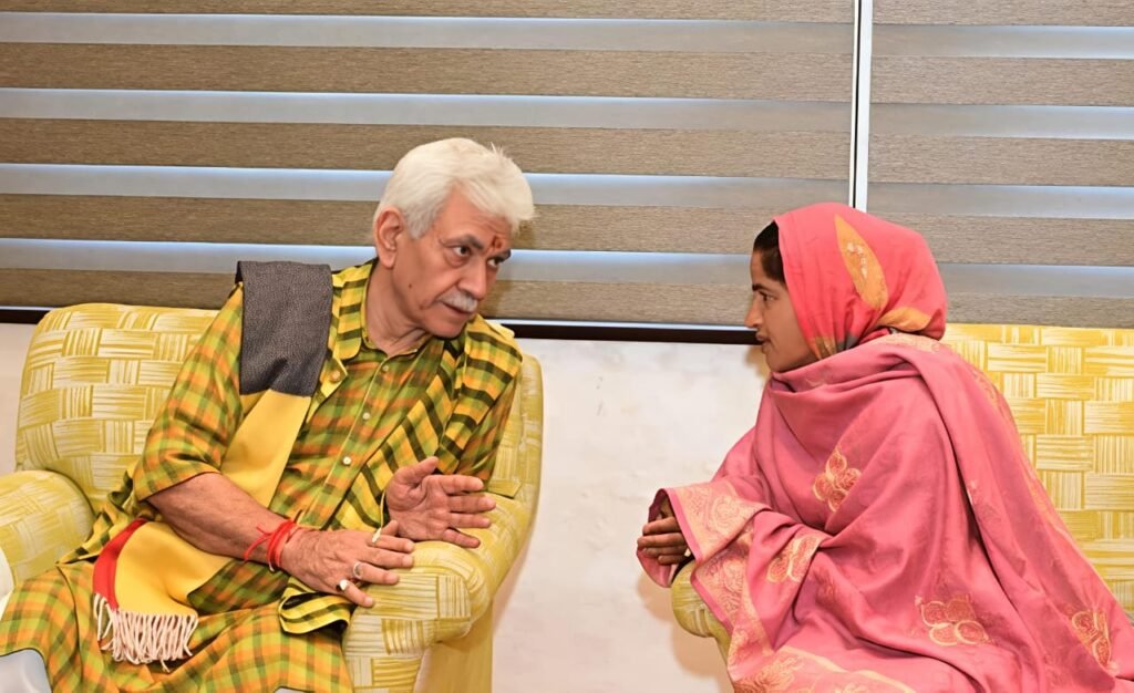 LG Manoj Sinha empowers families of terror victims with jobs