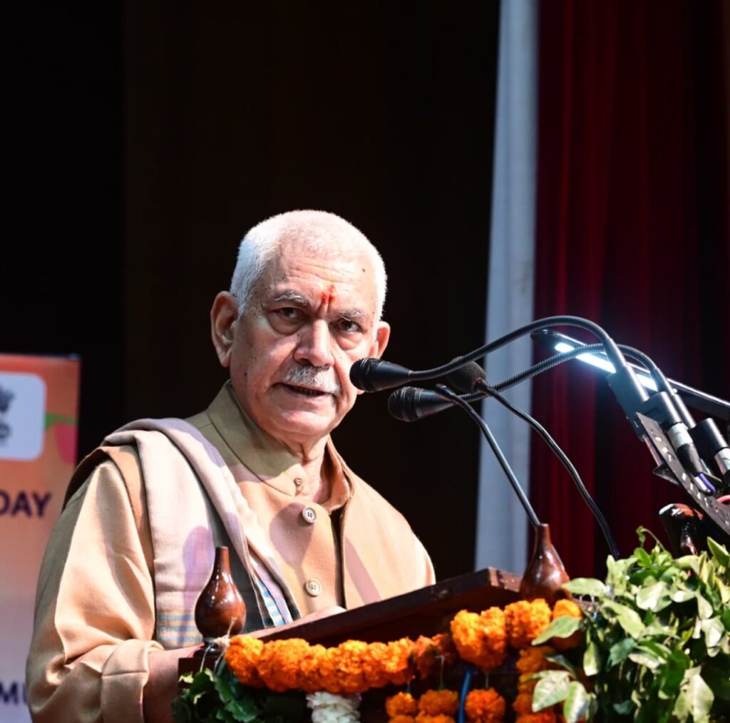 LG Manoj Sinha highlights power of ballot at National Voters Day event in Jammu