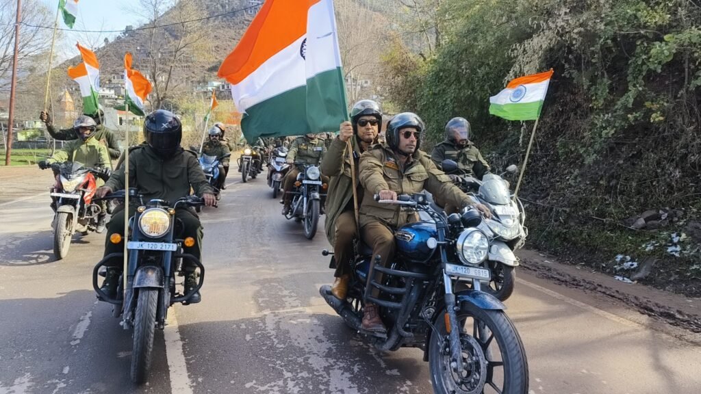 Tricolour on wheels: Poonch bike rally ignites patriotism