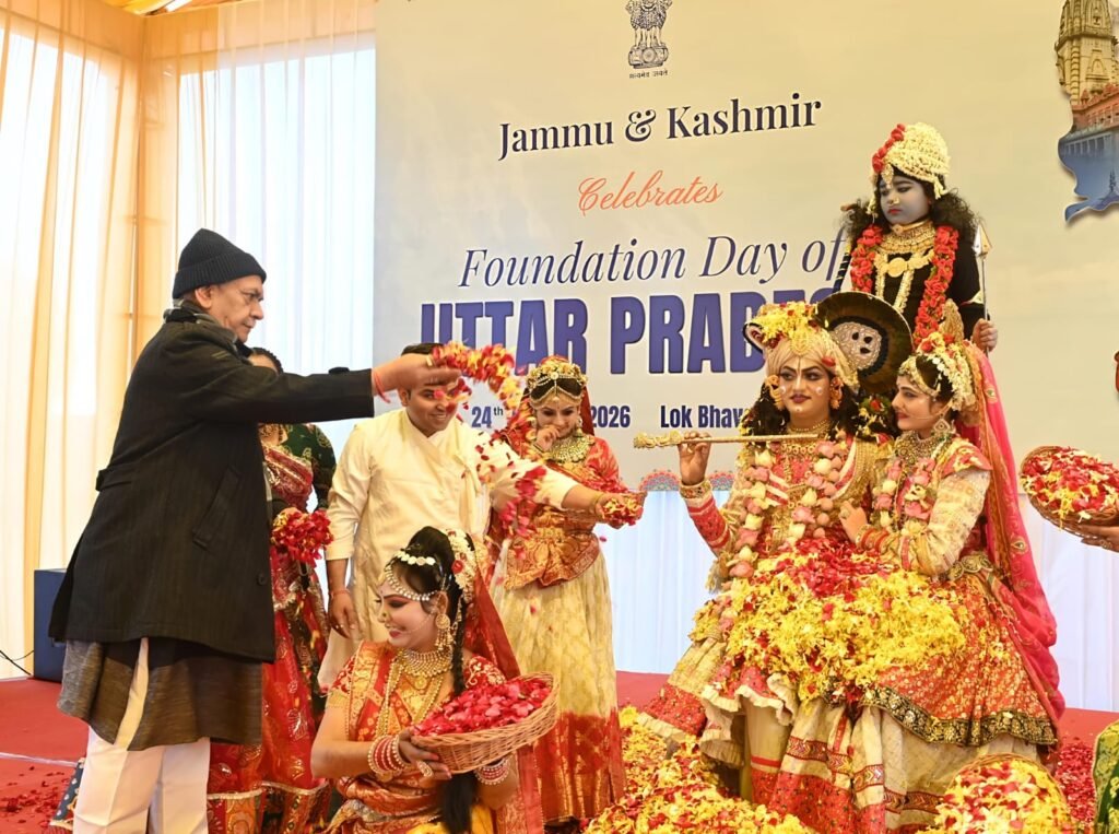 J&K LG Manoj Sinha marks UP Foundation Day 2026