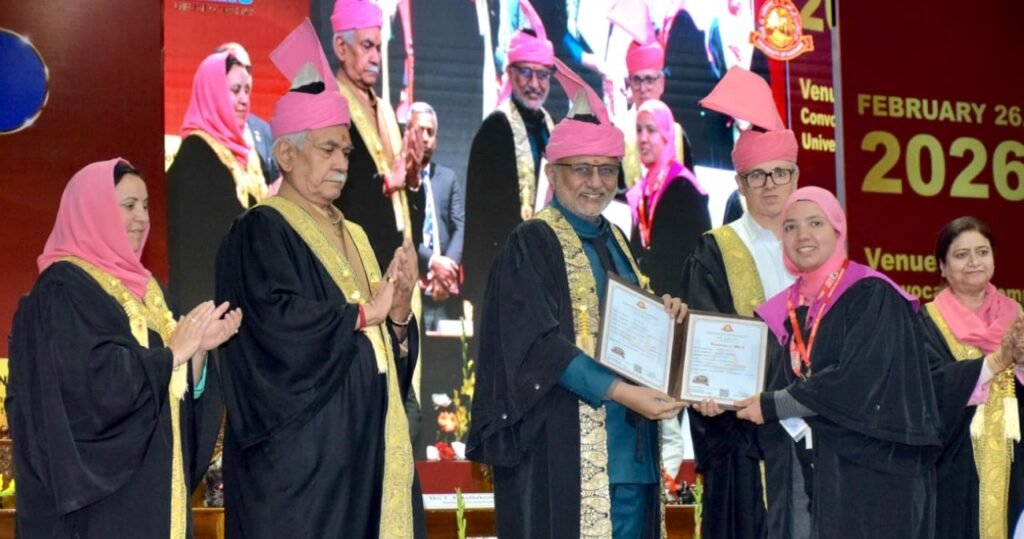 J&K LG Manoj Sinha calls for innovation and social transformation at KU 21st Convocation