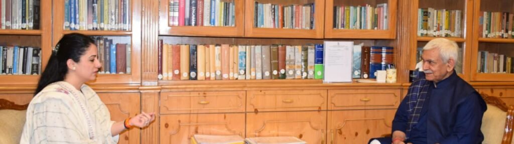 Educator Rouble Nagi calls on J&K LG Manoj Sinha