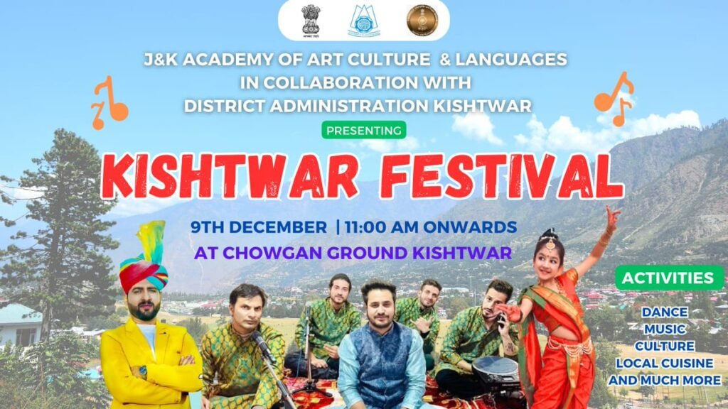 Kishtwar Festival to showcase culture, art and heritage at Chowgan ground