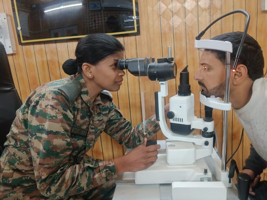 Indian Army eye camp screens 98 under Op Sadbhavana