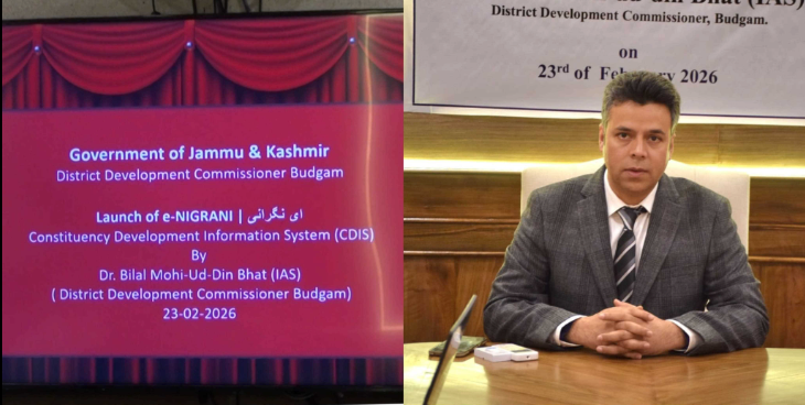 DC Budgam launches e-Nigrani App for development monitoring