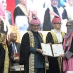 VP C. P. Radhakrishnan, CM Omar Abdullah, LG Manoj Sinha at KU 21st Convocation