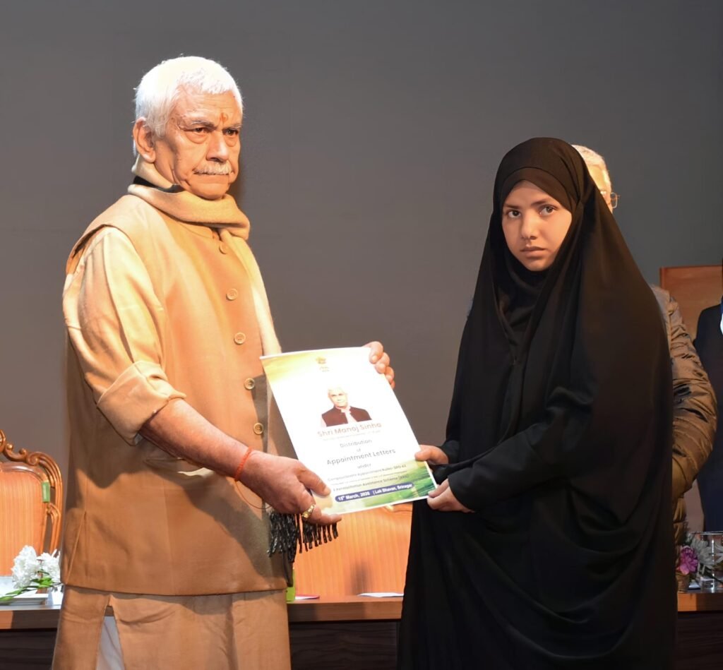 LG Manoj Sinha distributes appointment letters to 49 terror victims families