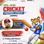 YSS-JKSC Cricket Premier League to begin with trophy unveiling at MA Stadium Jammu