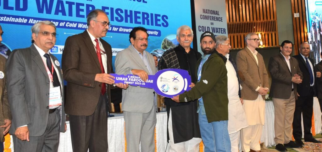 LG Manoj Sinha: J&K leads India in trout production, highlights fisheries growth at Srinagar conference