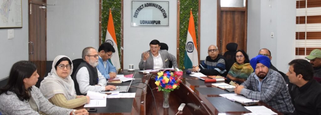 DC Udhampur reviews TB Mukt Bharat drive