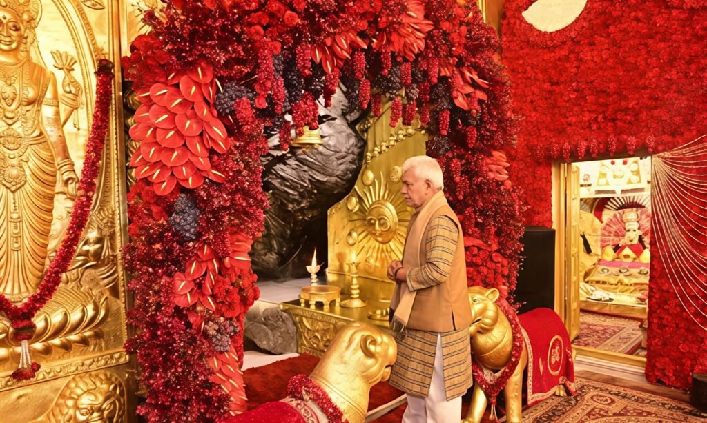 LG Manoj Sinha Visits Vaishno Devi Shrine on Navratri