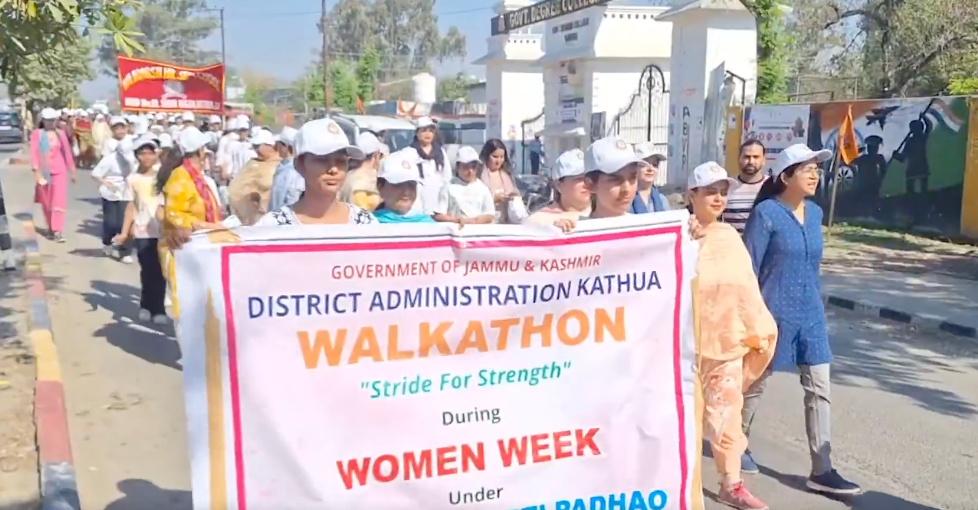 Kathua Hosts Walkathon to promote Beti Bachao Beti Padhao, gender equality