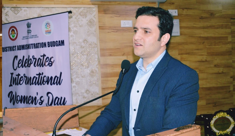 DC Budgam Athar Aamir Khan leads Women’s Day celebration event