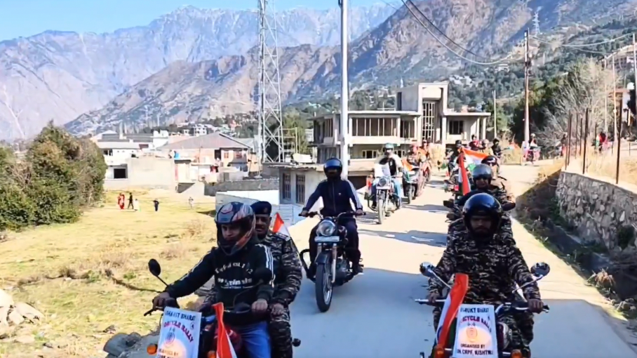 Kishtwar sees Anti-Drug motorcycle rally led by CRPF