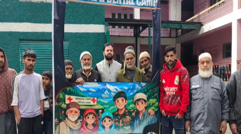 Army medical camp benefits 150+ in Karnah