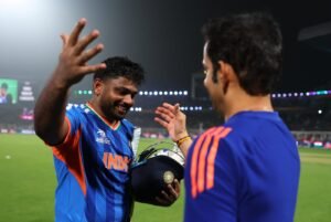 India defeat West Indies by five wickets; Samson stars with 97*