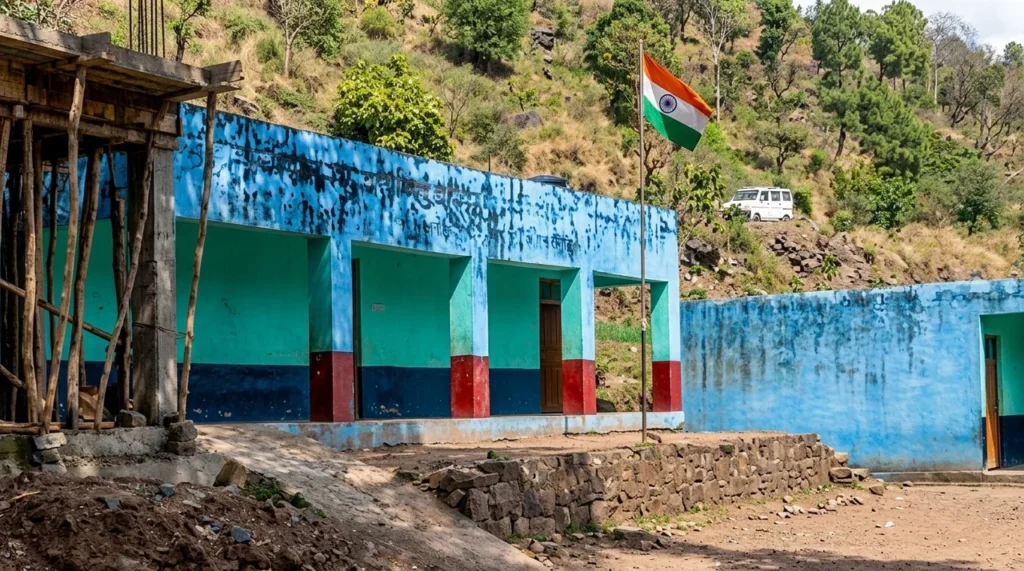 New school buildings under construction in Kalakote zone, Rajouri