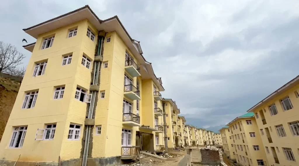 Transit accommodation for PM package employees nearing completion at Shangas in Anantnag