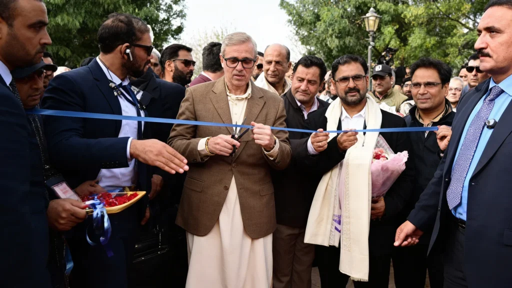 CM Omar Abdullah inaugurates Almond Blossom Festival at Badamwari Garden