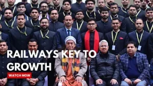 LG Manoj Sinha Urges New Railway Officers to Lead India’s Next Phase of Transformation