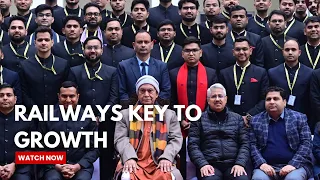 LG Manoj Sinha Urges New Railway Officers to Lead India’s Next Phase of Transformation