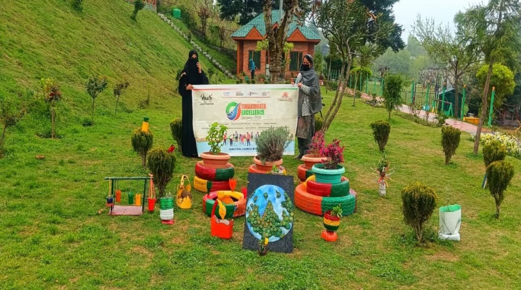 Bandipora’s Nishat Park unveils ‘Waste to Wonder’ public art initiative