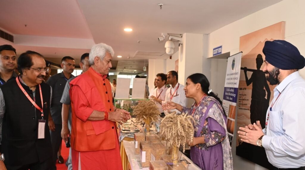 LG Manoj Sinha calls for climate-resilient farming at National Summit in Jammu