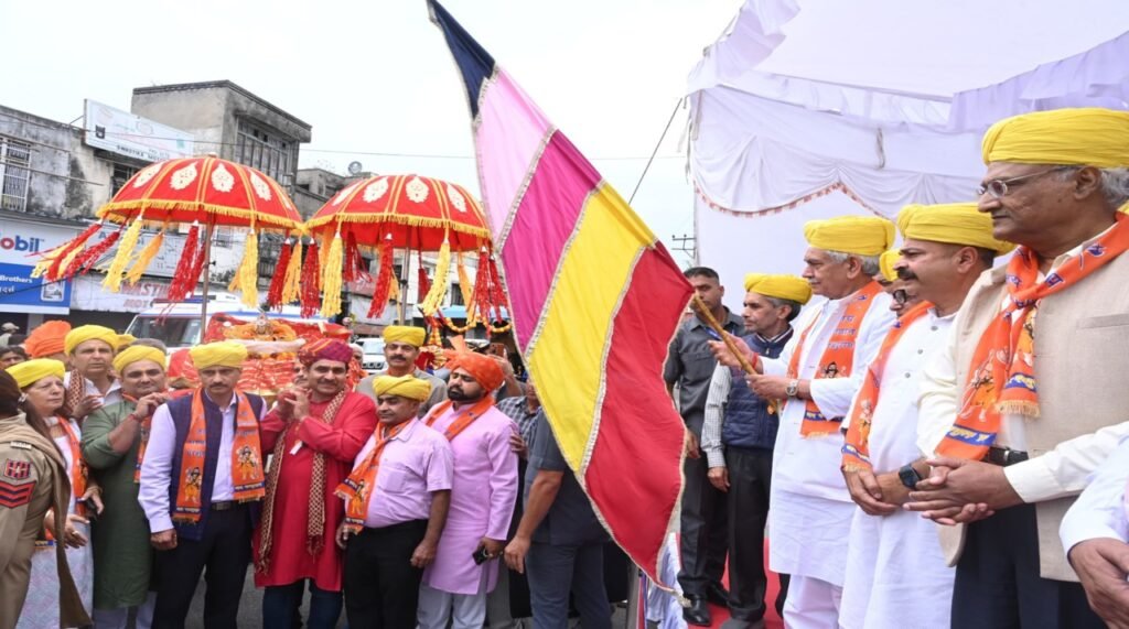 J&K LG Manoj Sinha leads Parshuram Jayanti Yatra