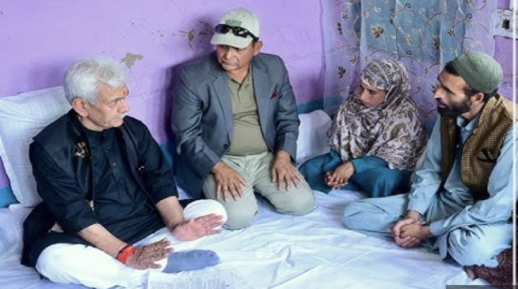 LG Manoj Sinha pays tribute to victims of Pahalgam terror attack