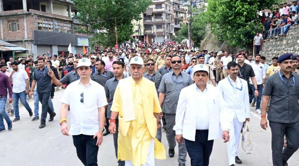 LG Manoj Sinha leads anti-drug march in Doda, urges united fight