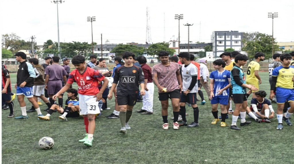 Strong turnout marks day 2 of U-20 football trials in J&K