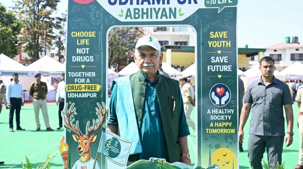 Udhampur march against drugs: LG Manoj Sinha leads people’s fight