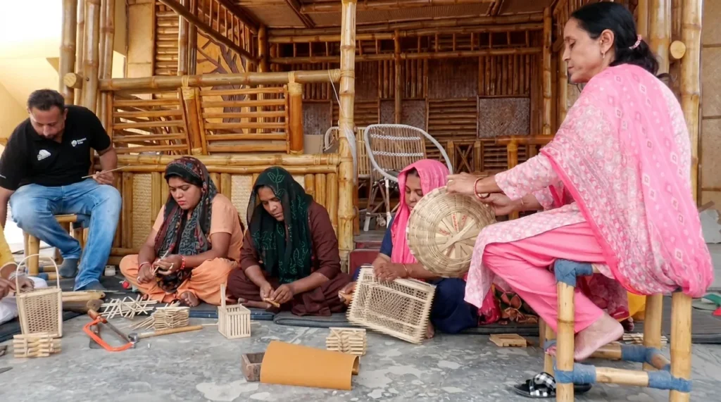 Bamboo raft powers women’s rise in Hiranagar