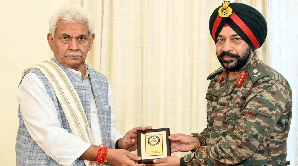 LG Manoj Sinha, Lt Gen Harpal Singh review J&K border roads