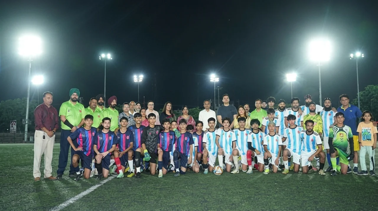 J&K hosts floodlit football friendly under 100-day ‘Nasha Mukt’ Campaign