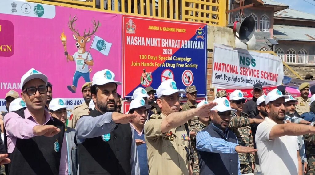Kupwara hosts anti-drug Padyatra under Nasha Mukt Bharat campaign