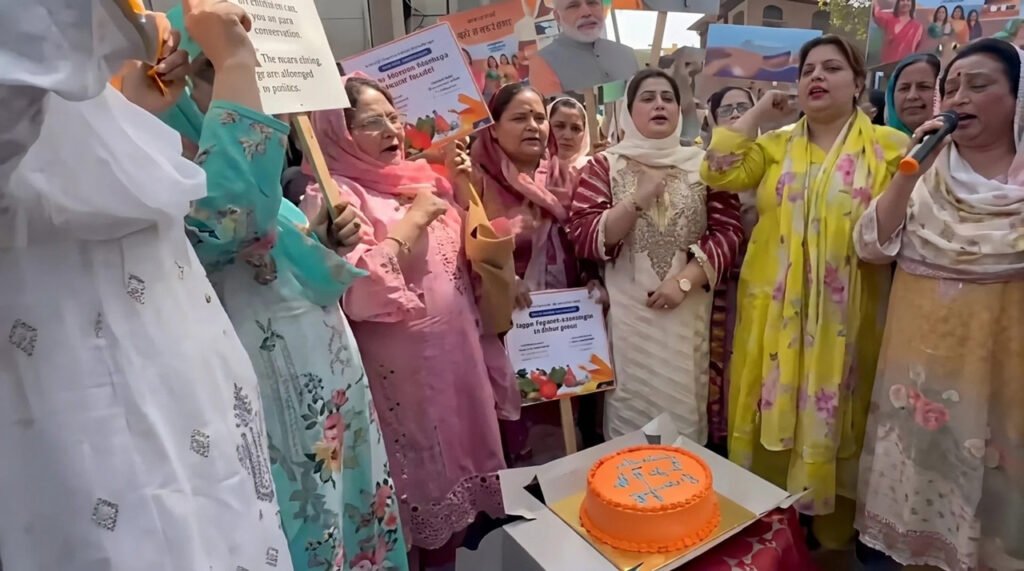 Historic moment at Lal Chowk celebrates women’s reservation push