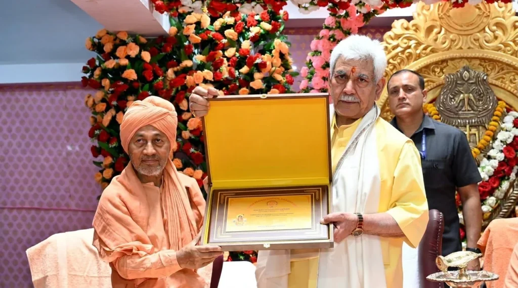 J&K LG Manoj Sinha calls for cultural awareness at Vidyamandir inauguration