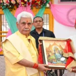 J&K LG Manoj Sinha attends Chandi Mata Mandir Foundation Day in Nagrota
