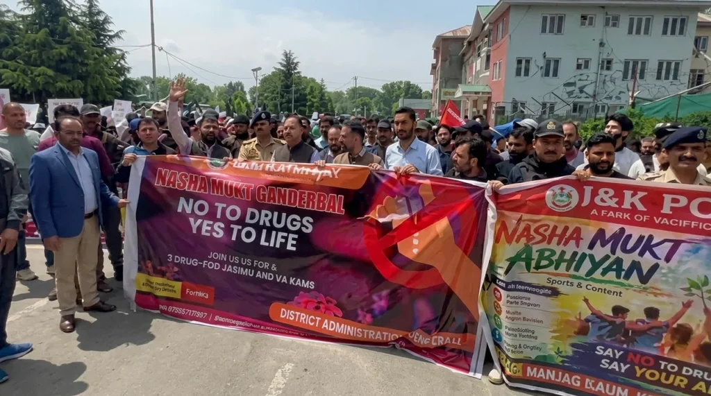Kangan hosts anti-drug rally, street play under NMBA in Ganderbal