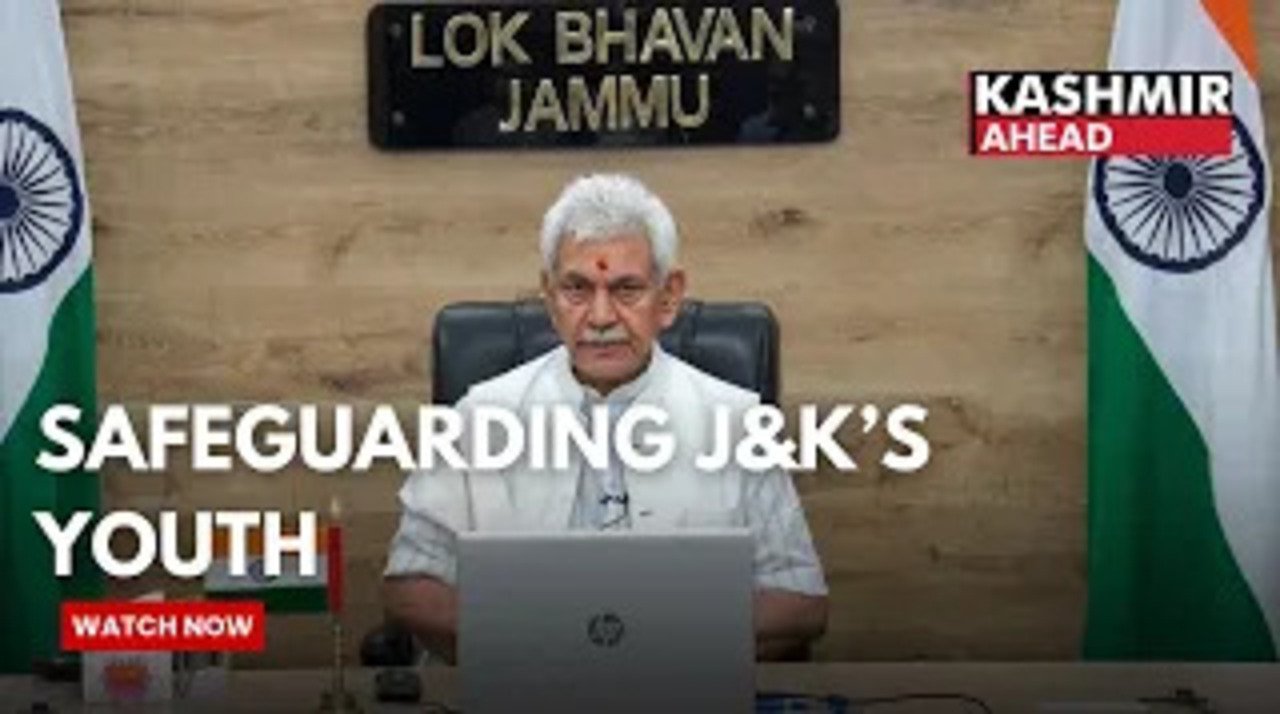 Youth at Risk: LG Manoj Sinha Flags Conspiracy Behind Drug Abuse in J&K