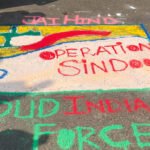 Udhampur women honour Operation Sindoor with patriotic rangoli