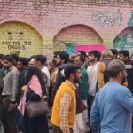 People gather at bus stand Shopian to attend Anti-Drug Padyatra led by LG Manoj Sinha