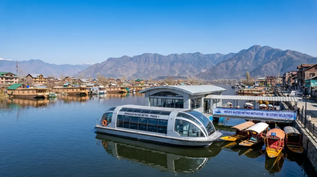Srinagar among 18 cities selected for water metro project under phase-I