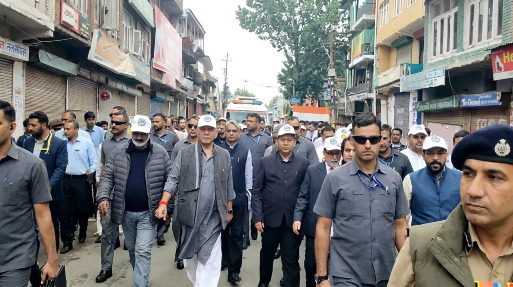 LG Manoj Sinha leads Anti-Drug Padyatra in Shopian
